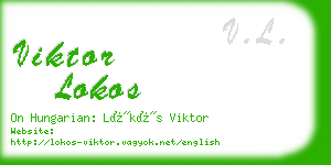 viktor lokos business card